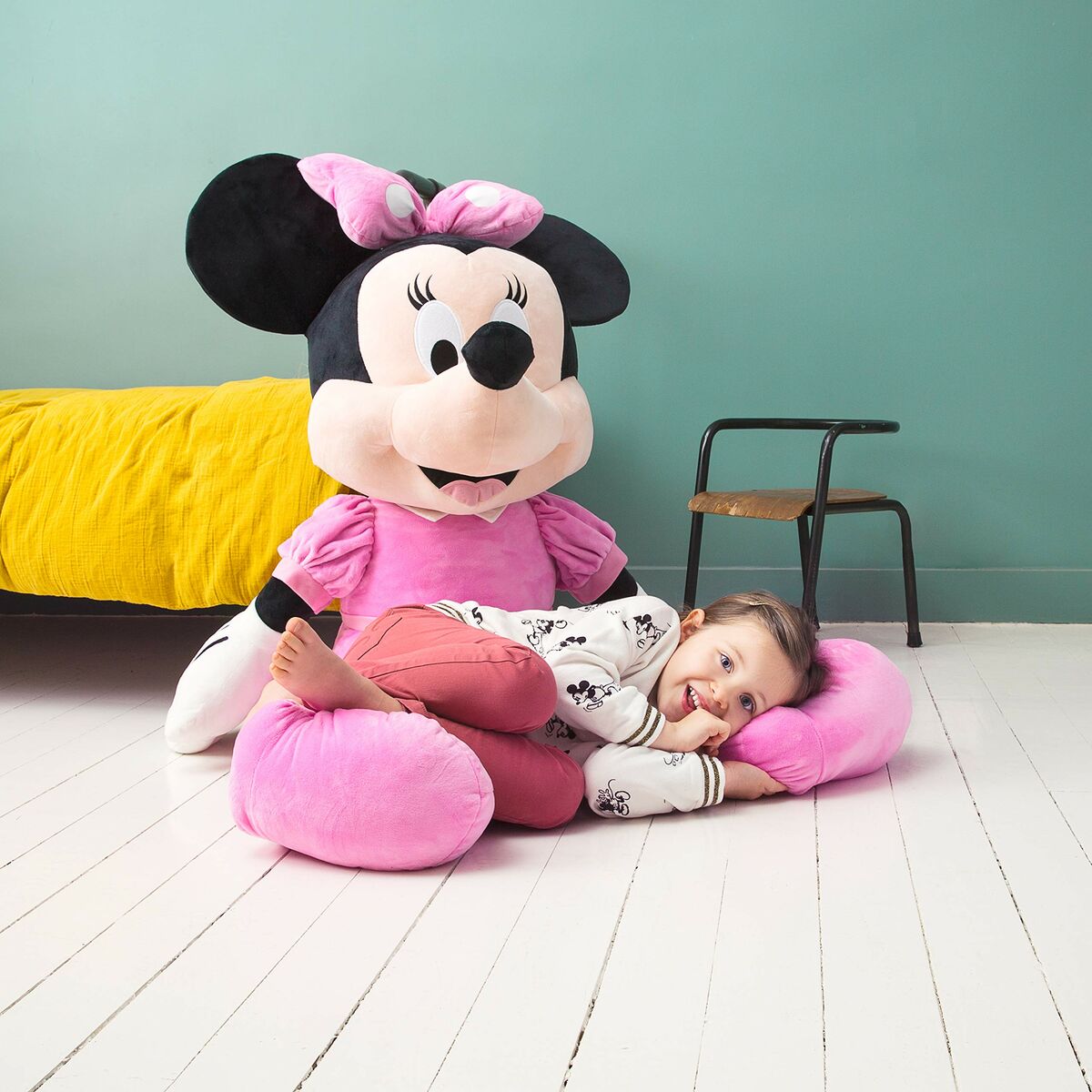Pūkaina Rotaļlieta Minnie Mouse Rozā 120 cm